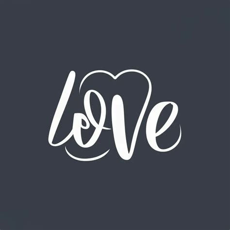 Logo Design For Love Elegant Typography With Expressive I Love You Text
