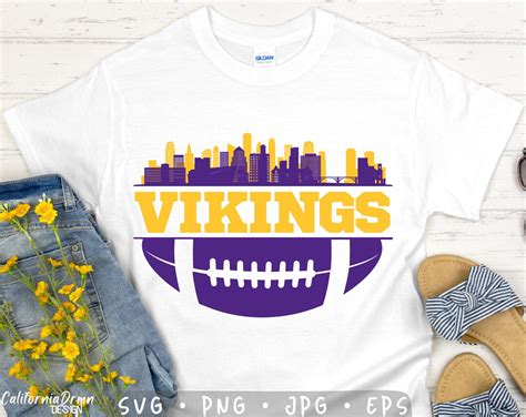 Vikings Svg Football Svg Minnesota Svg Vikings Shirt Vikings Tee