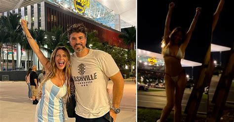 M Nica Ayos Festej El Triunfo De La Selecci N Argentina En Bikini Infobae