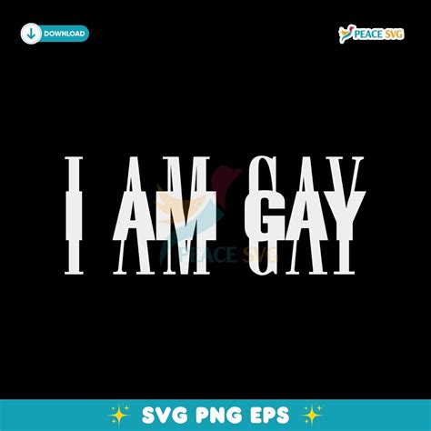 I Am Gay Svg Clipart Peace Svg