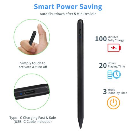 Stylus Pen For Dell 2 In 1 Laptop Pencil Evach Capacitive High