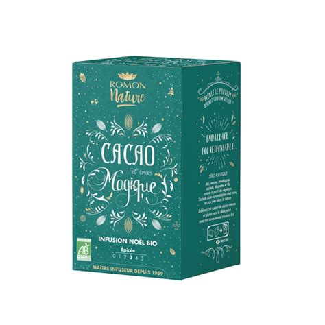 Cacao Magique Bio Infusion de Noël 18 sachets Romon Nature