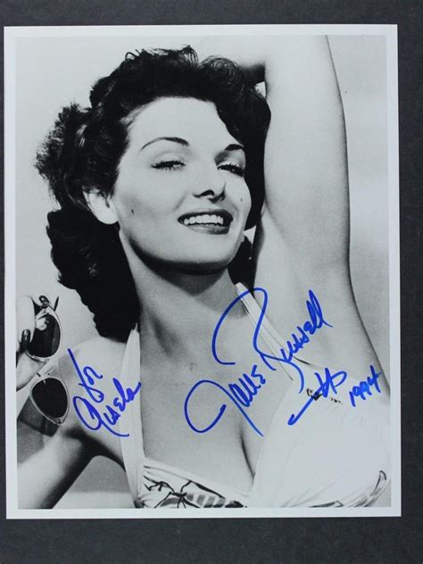 Actress Sex Symbol Jane Russell Autograph X Photo