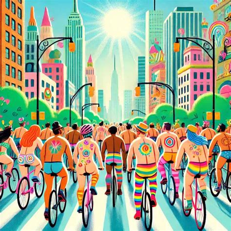 World Naked Bike Ride Day July Th Downtown Vancouver Downtown Vancouver