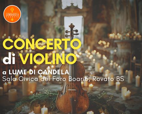 Concerto Di Violino A Lume Di Candela Presso La Sala Civica Del Foro