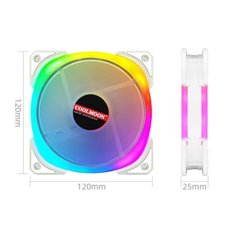 Coolmoon Cm Cooling Fan Pin Pwm V Pin Argb Co Grandado