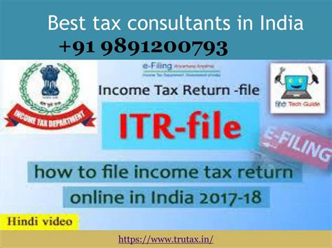 Ppt Income Tax Return E Filing In India Powerpoint