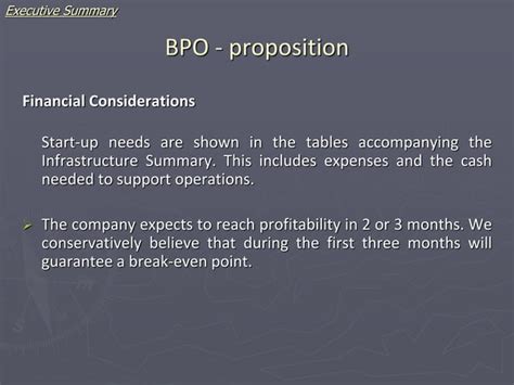 Bpo Businessplan Ppt