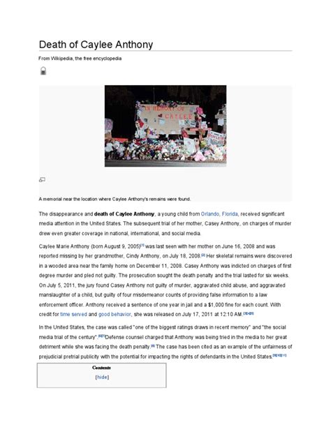 Death of Caylee Anthony | Criminal Justice | Crime & Justice