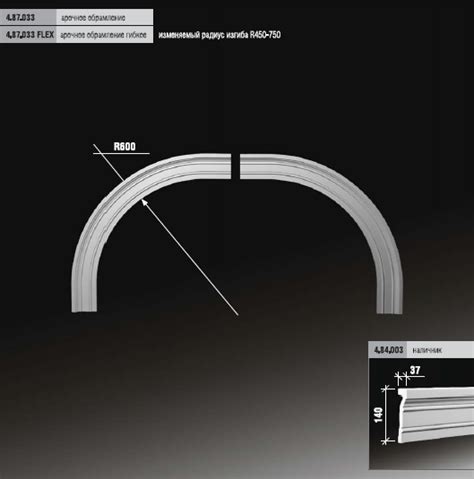 Арочные обрамления Европласт - Арочное обрамление 4.87.033