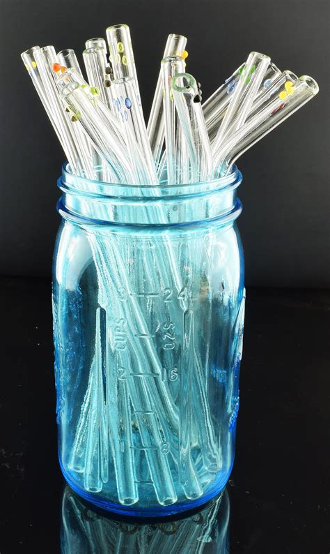 Dot Glass Straws Reusable Straws Glass Drinking Straw Dot Straws Custom Straw Reusable