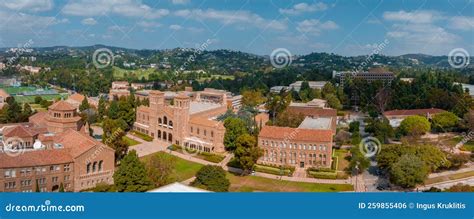 Aerial View Of The Royce Hall At The University Of California Los