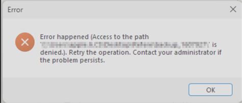 Fehler Aufgetreten Zugriff Auf Pfad Verweigert Blockiert Das