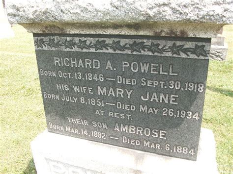 Ambrose Powell Find A Grave Gedenkst Tte