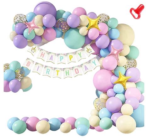 PASTELOWA GIRLANDA BALONOWA BABY SHOWER ROCZEK URODZINY 151 Szt XXL