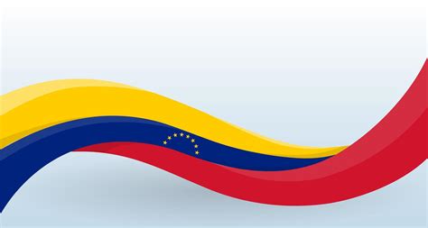 Venezuela Ondeando La Bandera Nacional Forma Inusual Moderna