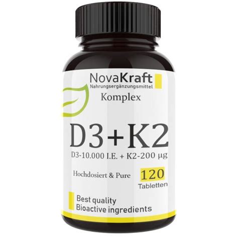 D3 10.000 I. E. + 200 мкг К2 - ОЧЕНЬ большое количество - 120 таблеток ...