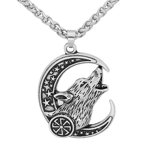 Pendentif Loup Cri Lunaire Bijou élégant And Terre Des Loups