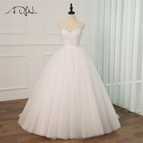 Adln Ball Gown Wedding Dress 2019 Vestidos De Novia Applique Pearls Sweetheart Bridal Dresses