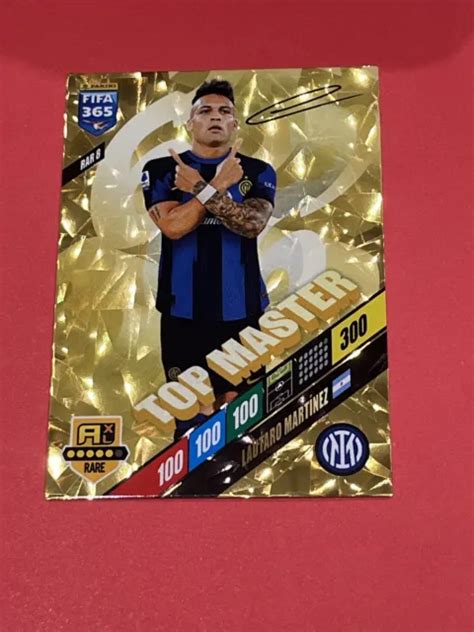 LAUTARO MARTÍNEZ 2024 Panini FIFA 365 ADRENALYN XL TOP MASTER RAR 8