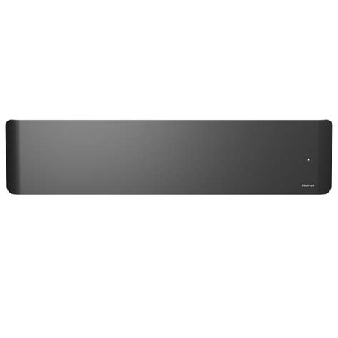 Radiateur électrique double coeur de chauffe 1500W gris horizontal