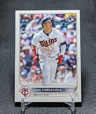 Jose Miranda Rookie Card RC 2022 Topps Update Series US120 Minnesota