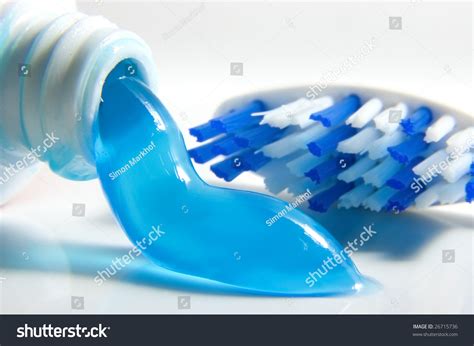 blue toothbrush toothpaste stock photo  shutterstock