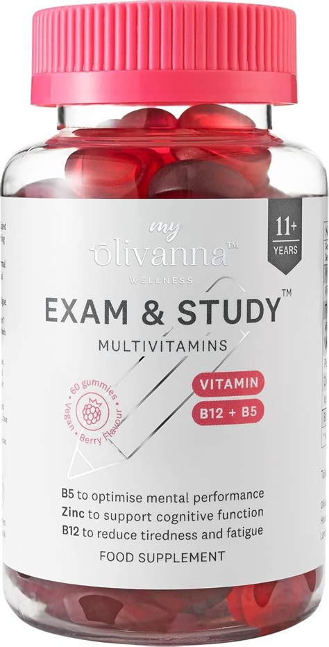 My Olivanna Exam & Study Multivitamins | Vitamins for Brain, Fatigue ...
