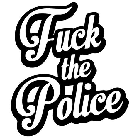 Adesivo De Parede 88x77cm Fuck The Police Adult Adulto REF ADE1601