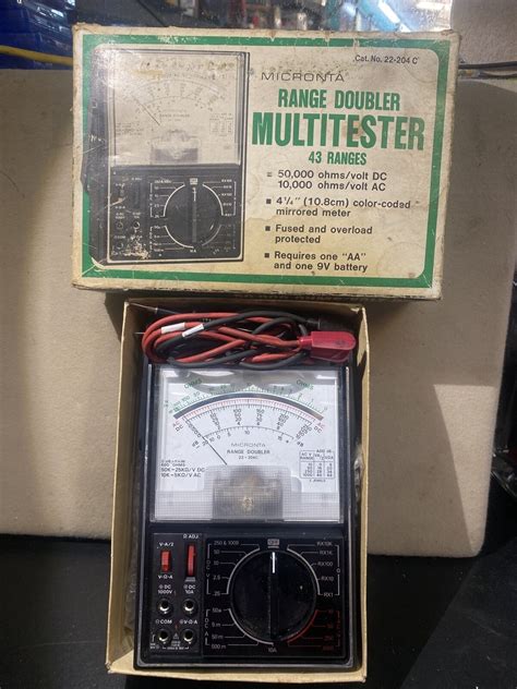 Vintage Micronta Range Doubler Multitester 43 Range Cat No 22 204 C