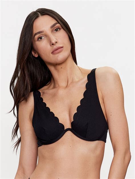 Hunkemöller Bikini Oberteil Scallop 191512 Schwarz Modivo at