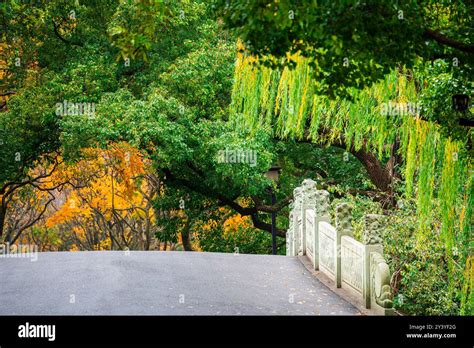 Hangzhou Landmarks In Autumn China Stock Photo Alamy