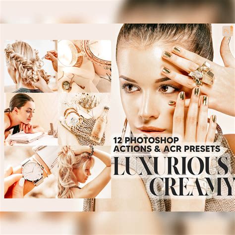 Photoshop Actions Luxurious Creamy Ps Action Nude Tone Acr Preset Bright Ps Filter Atn