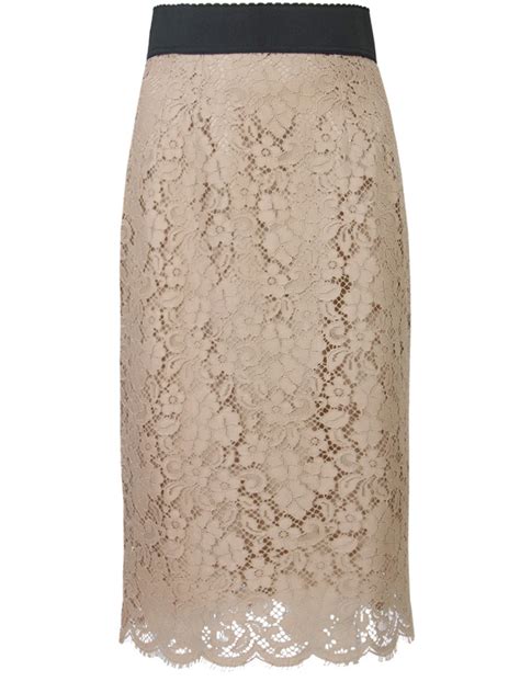 Юбка с кружевом от DOLCE & GABBANA за 83 600 рублей со скидкой 50% ...