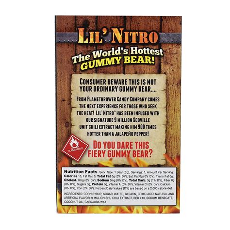 Buy LIL NITRO 2 Pack The World S Hottest GUMMY BEAR Extreme Spicy