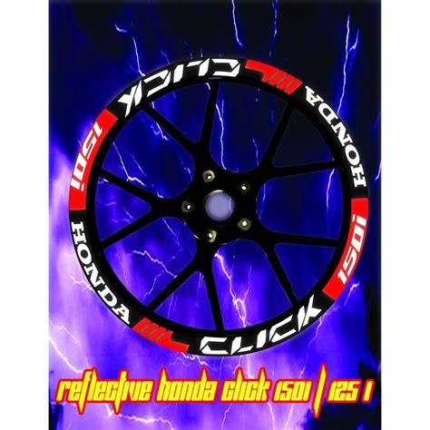 Reflective Mags Sticker Decals For HONDA Click 125i And 150i Shopee