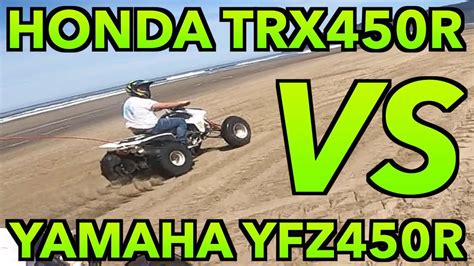 Honda Trx450r Beats Two Yfz450rs In A Race I Shall Admit The Honda