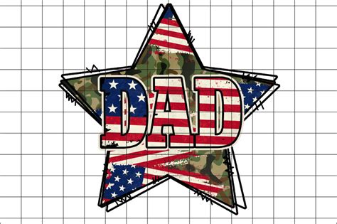 Dad America Star Graphic Design By Boodesign Thehungryjpeg