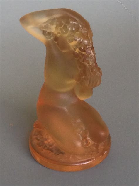 Antiques Atlas Lalique Amber Floreal Nude Figure