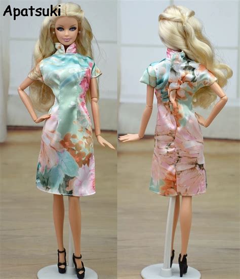 Doll Clothes Chinese Traditional Dress Qipao Vestido Dress For Barbie ...