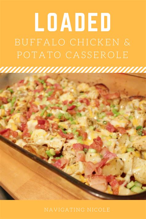 How To Make Loaded Buffalo Chicken And Potato Casserole A Step By Step Video Of How To Cook This