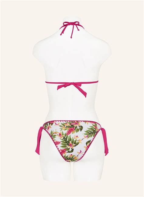 Banana Moon Triangel Bikini Top Nuco Kaelua In Weiss Fuchsia Gr N