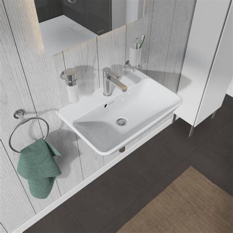 Duravit ME By Starck Lavabo Compact Blanc WonderGliss 1 Trou De