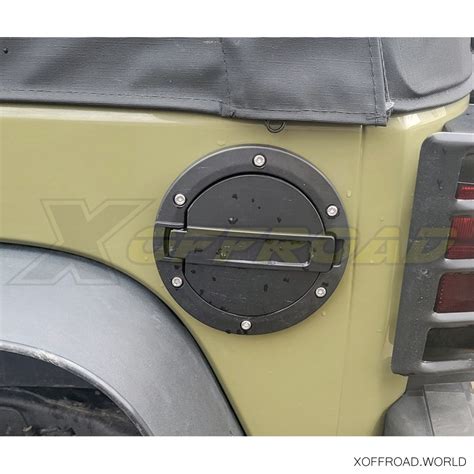 Tankdeckel Blende Schwarz Aluminum Jeep Wrangler Jk Jl Style