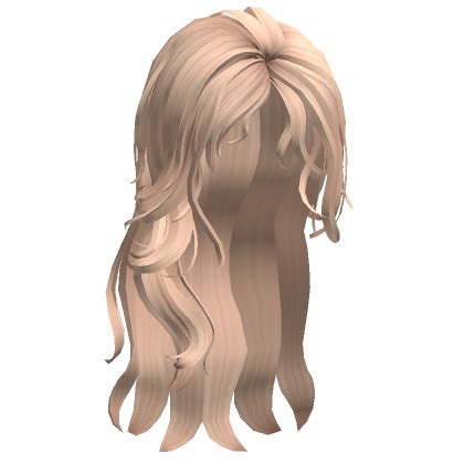 Long Wet Wavy Curled Hair Blonde Roblox