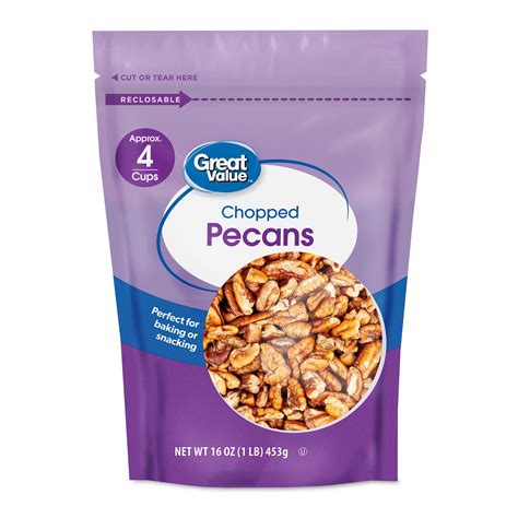 Great Value Chopped Pecans 16 Oz