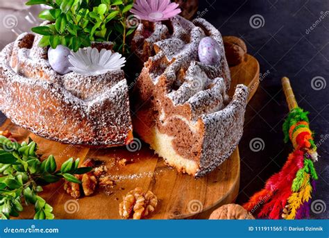traditional polish easter cake stock image image  food onion