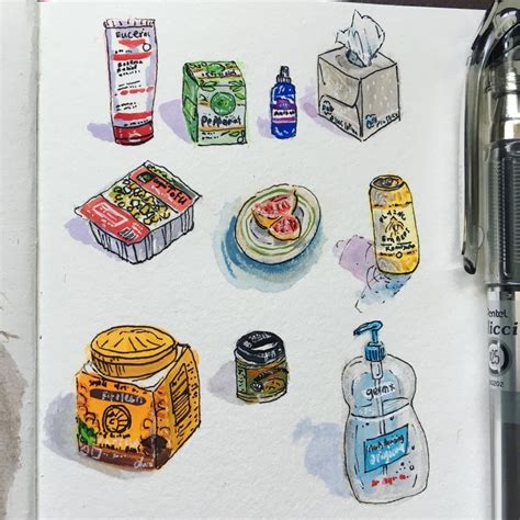 Jelly Gouache drawing by Tricia Clark | Doodle Addicts