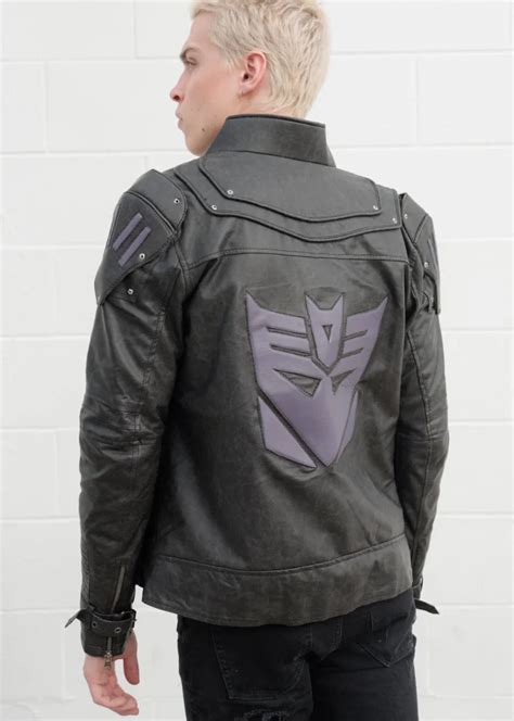 Buy Mens Transformers Decepticon Shield Leather Jacket Lucajackets