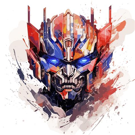 Premium Vector Transformers Optimus Prime Hyper Realistic Full Face